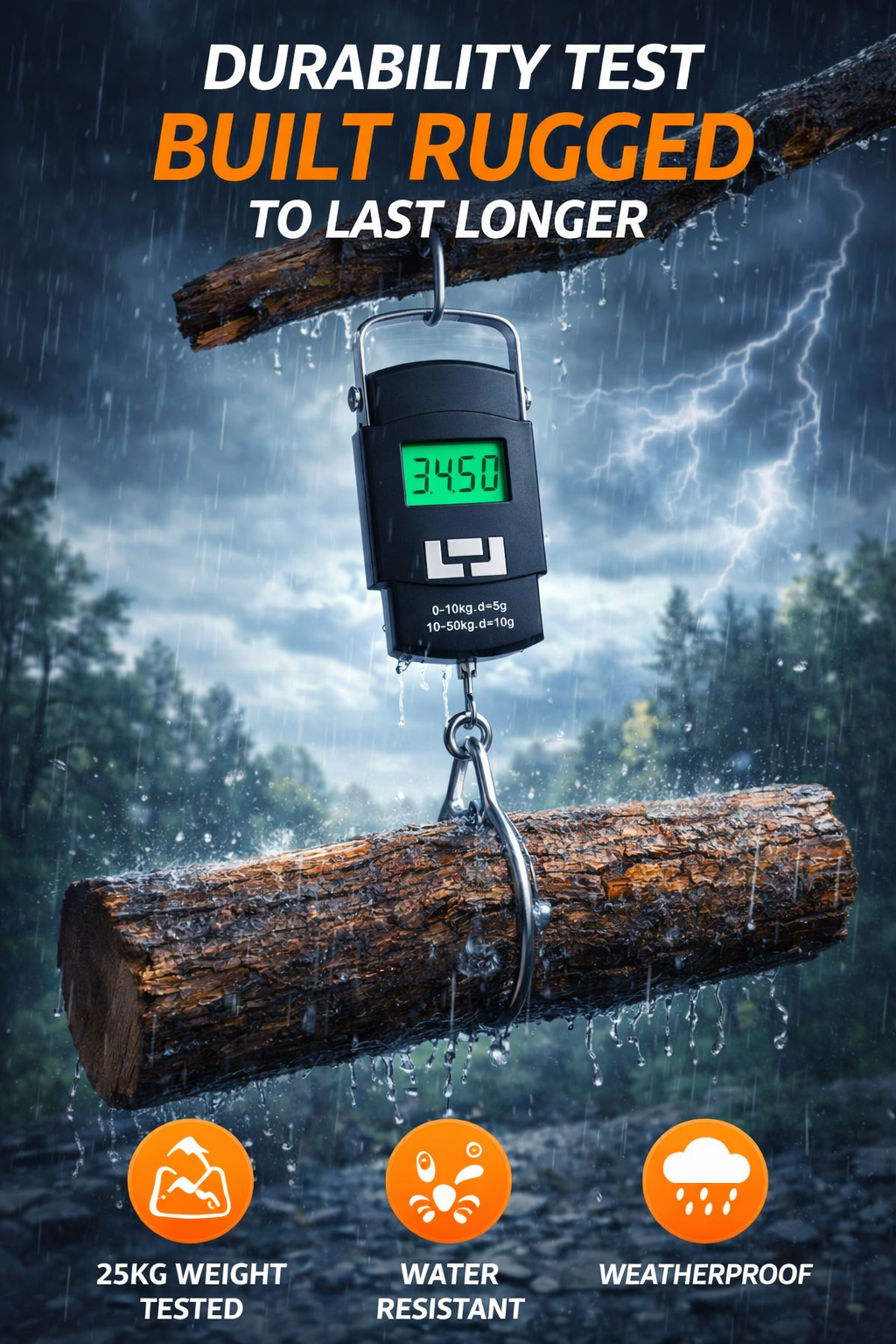 Digital Hanging Weighing Scale,50kg